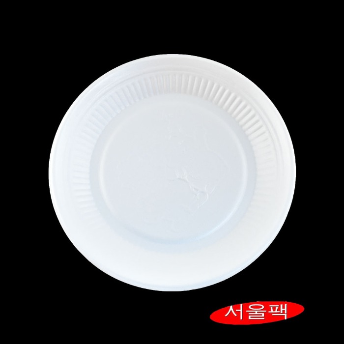 JY 접시 대 백색 일회용원형접시 PSP용기 400개엔터팩
