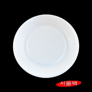 JY 접시 대 백색 일회용원형접시 PSP용기 400개엔터팩