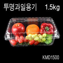 투명과일포장용기 1.5Kg(1500) KMD-1500 400개엔터팩